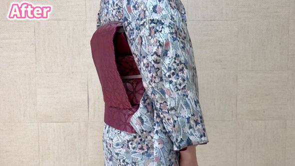 お太鼓を一瞬でビシっと整える方法