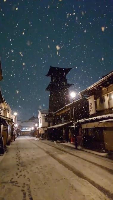 川越 小江戸 雪