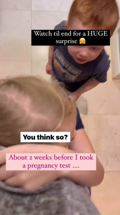 おなかに赤ちゃんがいると言う子どもたち