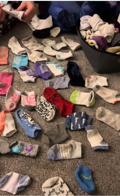 たくさんの靴下