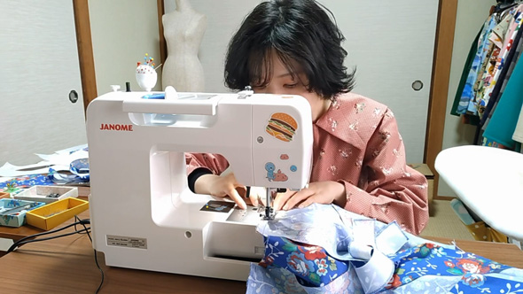 昭和38年のセットアップをミシンで作ってみた