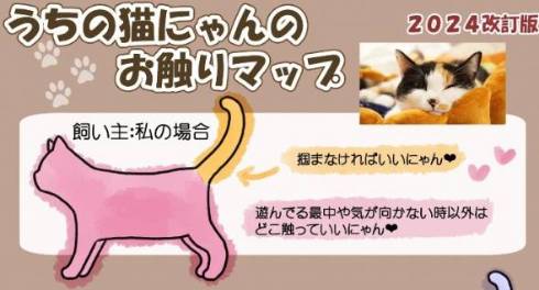 猫のお触りマップ