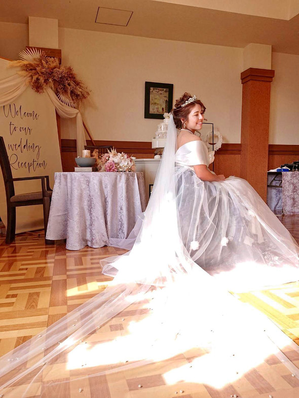 ウエデイングドレス　結婚　車いす　ハンディキャップ