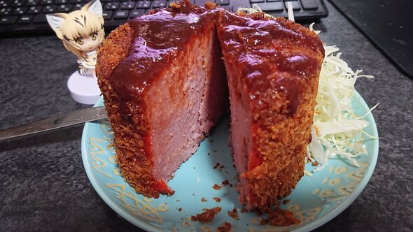 分厚いハムカツ02