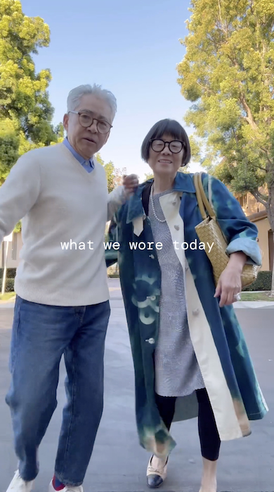 「Aki and Koichi」のリンクコーデ