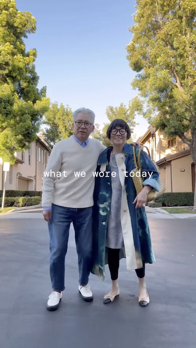 「Aki and Koichi」のリンクコーデ