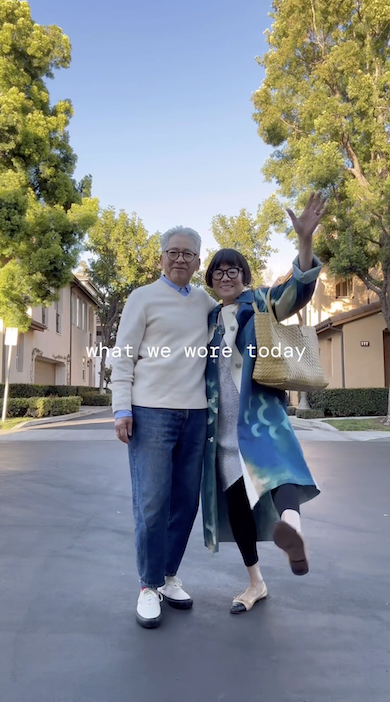 「Aki and Koichi」のリンクコーデ