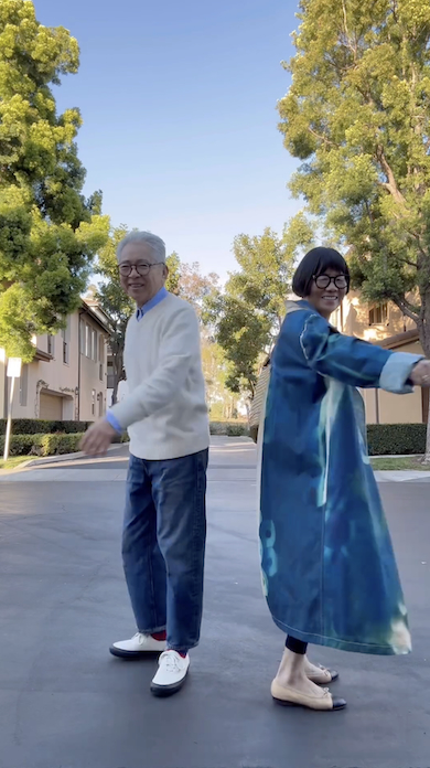 「Aki and Koichi」のリンクコーデ