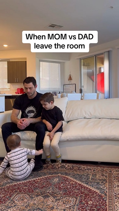 パパとママのどちらについていくかテストしていたら歩けるようになった赤ちゃん