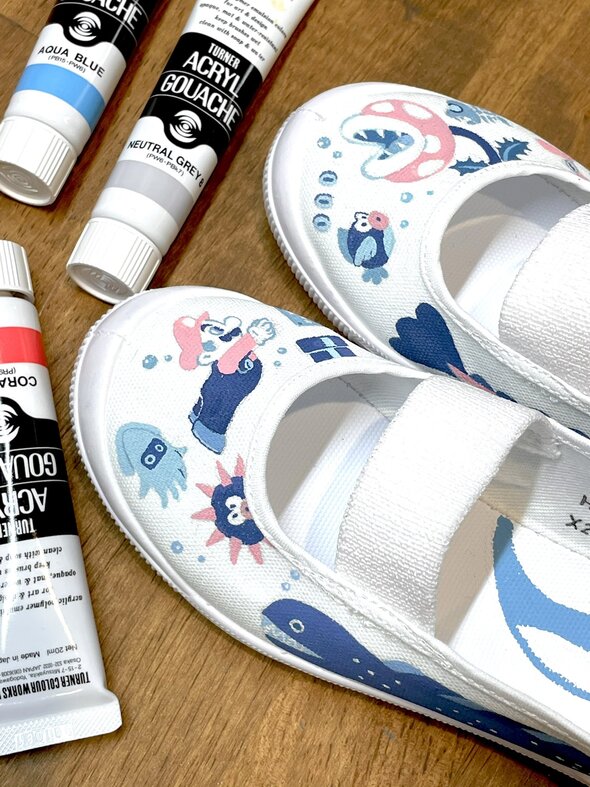 イラストがかわいい上履き02