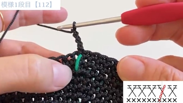 毛糸を編む画像