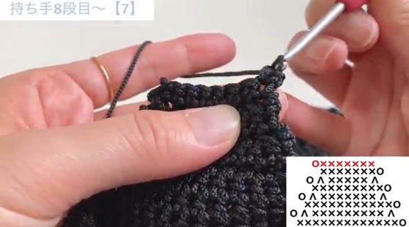 毛糸を編む画像