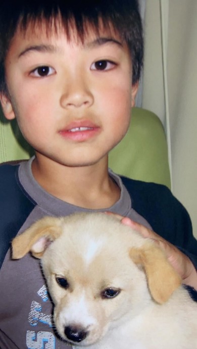 17歳愛犬との親密ショット