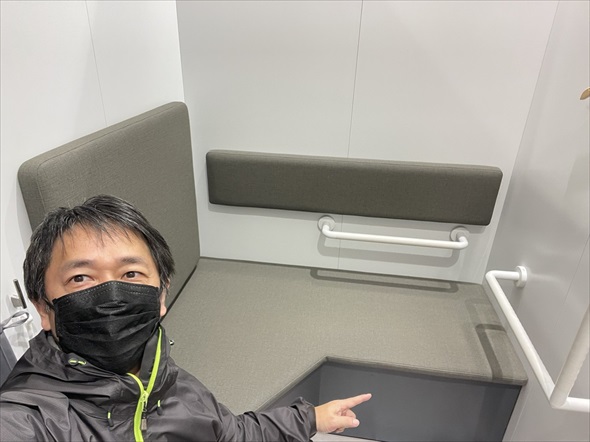 ユニクロの試着室