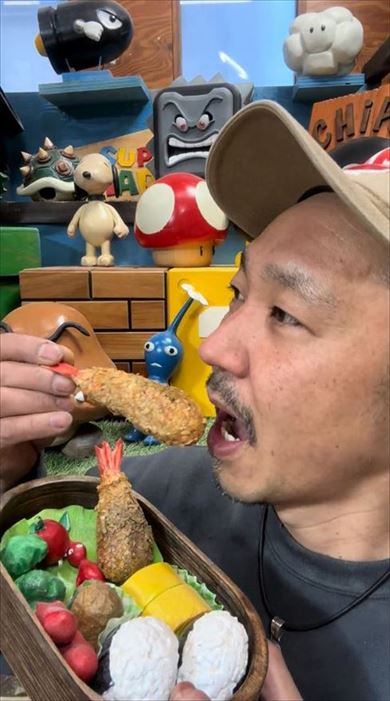 木で作ったお弁当