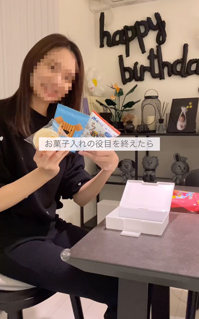 お菓子入れにちょうどいい100均のハガキケース