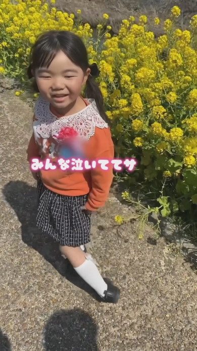 卒園式の感想を話す娘