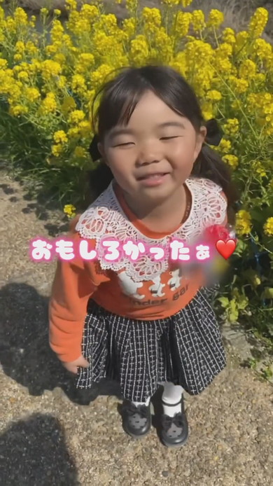 卒園式の感想を話す娘