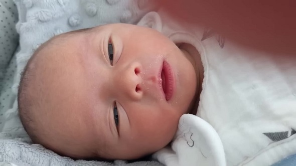 フランス人夫との間に誕生した赤ちゃん