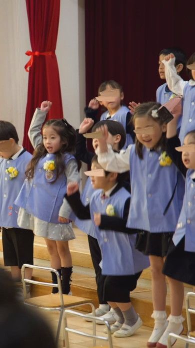 入園式と卒園式のビフォーアフター