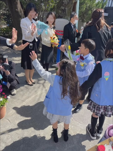 入園式と卒園式のビフォーアフター