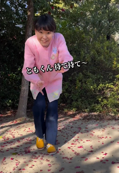 先生と追いかけっこ