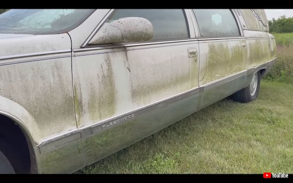洗車 キャデラック 霊柩車