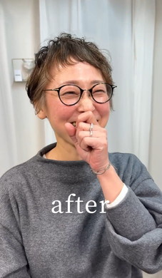 白髪ヘアのイメチェン