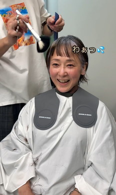 白髪ヘアのイメチェン