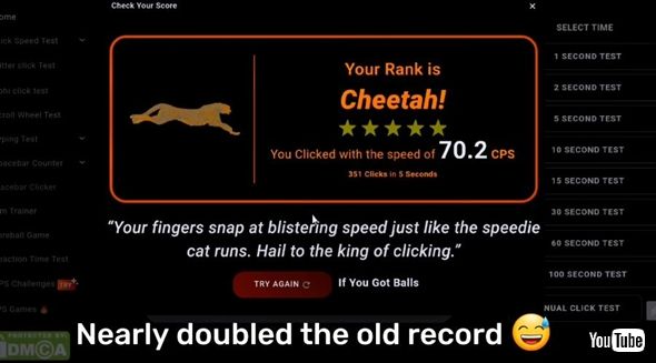 レゴで世界最速のクリック