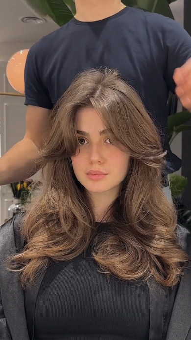 ボリューミー 女性 髪型 イタリア ミラノ サロン 美容室 ビフォーアフター