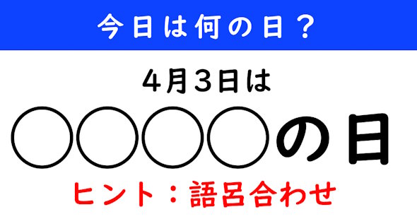 今日は何の日