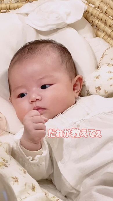 ハンドリガード中の赤ちゃん