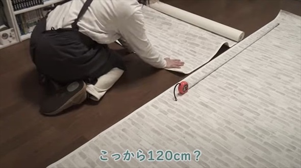 団地の質素な玄関がDIYで大変身