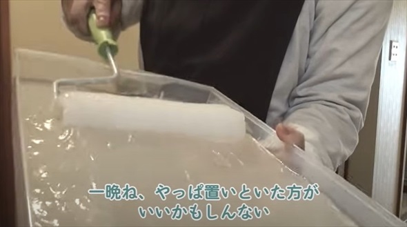 団地の質素な玄関がDIYで大変身