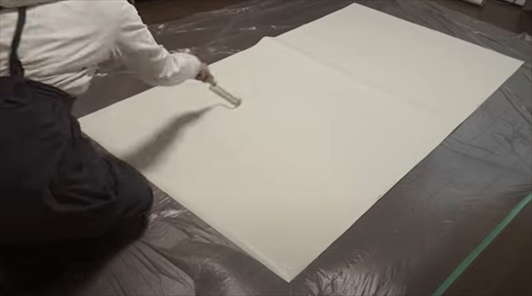 団地の質素な玄関がDIYで大変身