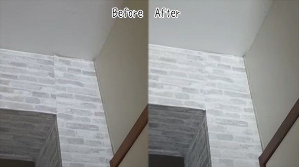 団地の質素な玄関がDIYで大変身