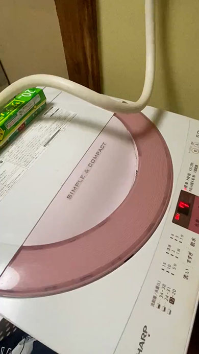 リズミカルな洗濯機