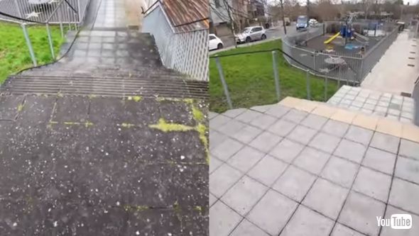 高圧洗浄機でのお掃除動画