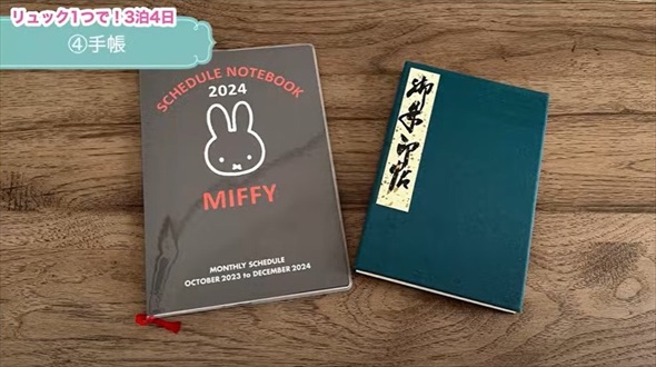 無印リュックのパッキング