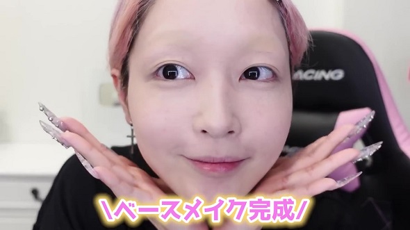 ベースメイクが完成した状態