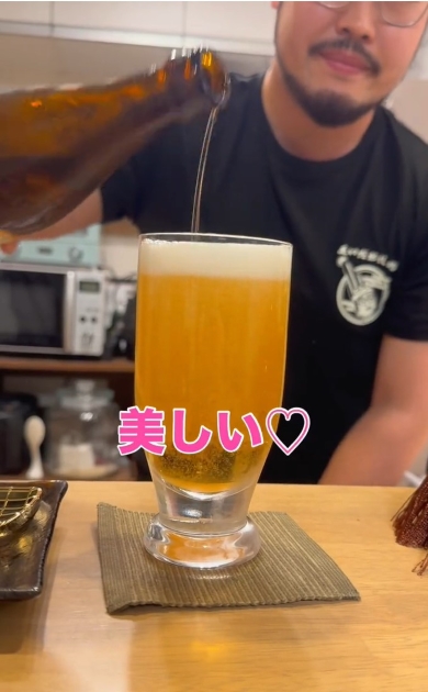 注がれたビール