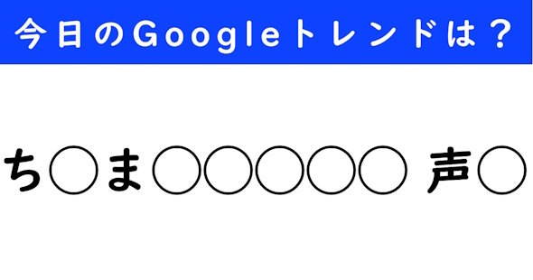 Google トレンド クイズ