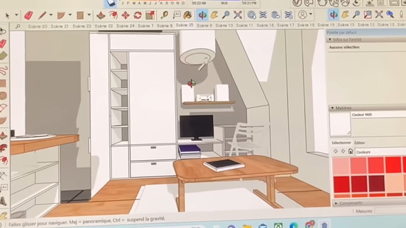 パリで四畳半の部屋に住むカップルがクローゼットをDIYする様子
