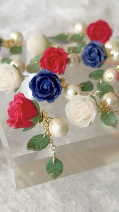 ポリマークレイでバラを作る