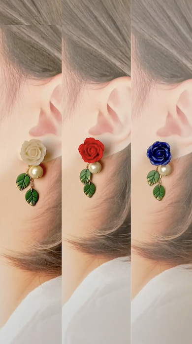 ポリマークレイでバラを作る