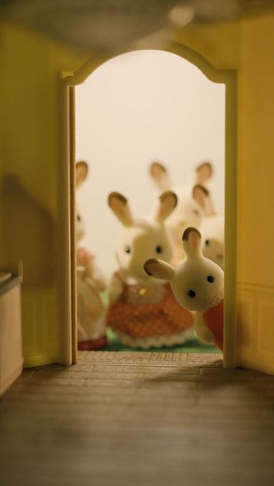 シルバニアのコマ撮りアニメ