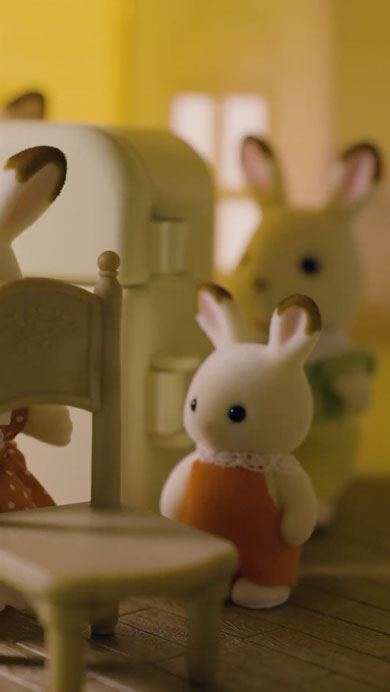 シルバニアのコマ撮りアニメ