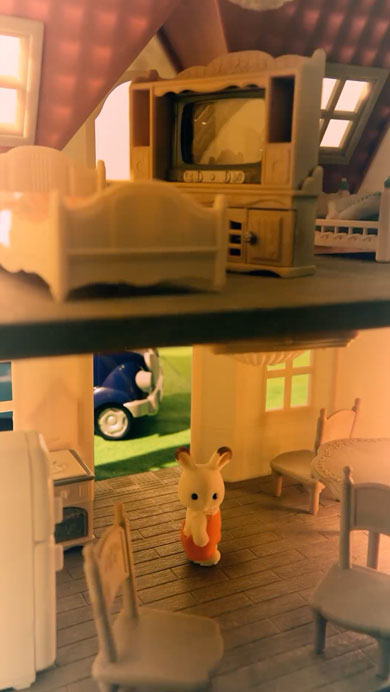 シルバニアのコマ撮りアニメ