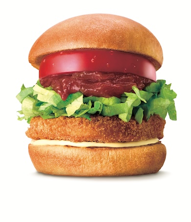 初の関東限定ハンバーガー 「ホットチキンバーガー」